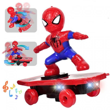 Charger l&#39;image dans la galerie, Spiderman/Iron man Scooter Electric Car Stunt Music led Light Toys
