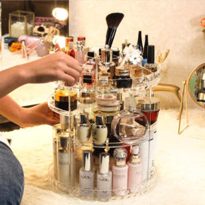 High Quality 360° Rotating Crystal Cosmetic Storage Box
