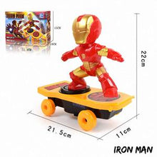 Charger l&#39;image dans la galerie, Spiderman/Iron man Scooter Electric Car Stunt Music led Light Toys
