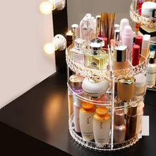 Charger l&#39;image dans la galerie, High Quality 360° Rotating Crystal Cosmetic Storage Box